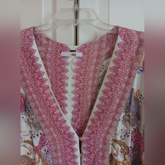 Free People Catch Me If You Can Boho Top in Ivory. Size S. - Picture 6 of 12